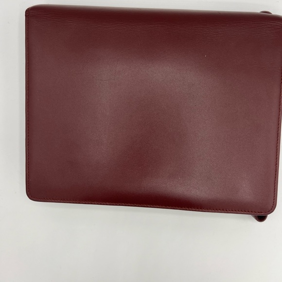 Cartier Bordeaux Leather Clutch Wristlet - Picture 4 of 11